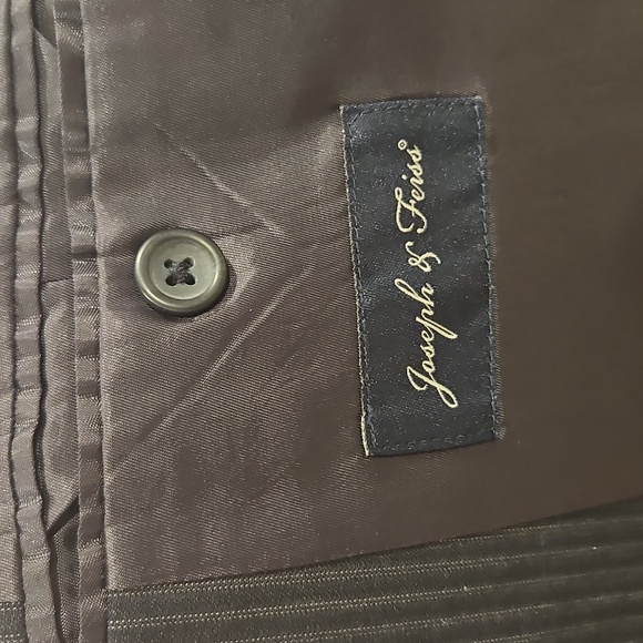 Black Pin Stripe Joseph & Feiss Men's Suit Wool Size 54 Reg / 52 Inch Waist - Picture 14 of 14